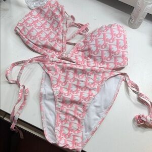 Pink Designer Bikini Set